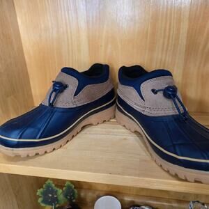 Bass Outdoor Waterproof Slip-On Shoes Field Duck Low Blue Size 7